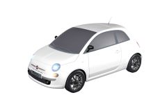 Teknotoys Fiat 500 weiß Slot-Car 1:43 Teknotoys 39001007