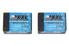 energyXXL Lipo Akku 6000 mAh 7,4V 80C HC15-25,1 mm, Saddle Pack, TP2S6000 V8 EFRA Legal energyXXL 56600106