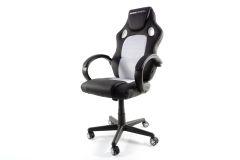 MOMO Design Gaming Chair Bürostuhl Chefsessel GC-002 mit Bluetooth Sound weiß/schwarz MOMO-Design 83000010