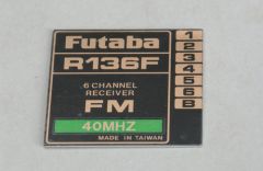 Futaba Etikett - Empfänger (R136f) 40Mhz