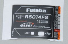 Futaba R6014FS Etikett