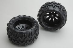 Wheels and Tyres Black(Pair)- Blaze RH