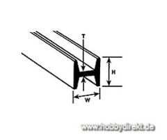 HFS-2 H-Profil 1,6x1,6x250mm (10) Krick 190541