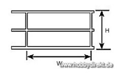 HRS-4 Geländer 1:100 (2 Stück) Krick 190682