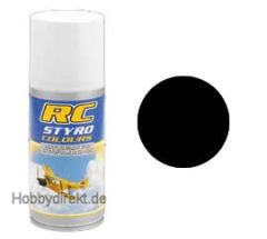 RC Styro 610 schwarz 150 ml Spraydose Krick 316610