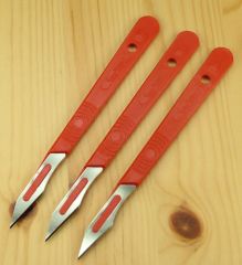 3 Cutter mit Kunststoffgriff Set Krick 492118