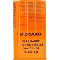 Microbox Bohrer Set (20) .61-.80 Krick 493122