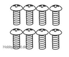 Linsenkopfschraube M3x8 mm (8) Krick 646073