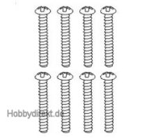 Linsenkopfschraube 2,6x18 mm selbstschneidend (8) Krick 646077