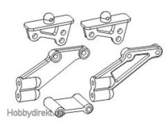 Heckflügelhalterung 1:16 Satz Krick 646095