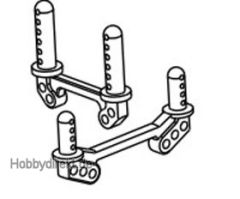 Karosseriehalterung Aluminium Truck/Truggy (Set) Krick 646138