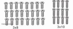 Schraubensatz B Senkk. 3x8,3x Krick 648076