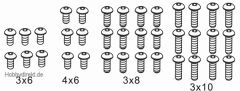 Schraubensatz D Flachk. 3x6,3 Krick 648078