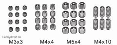 Madenschraubensatz 3x3,4x4,5x Krick 648084