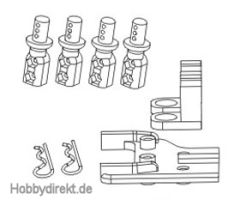 Karosseriehalter + Kleinteile (Satz) Krick 648167