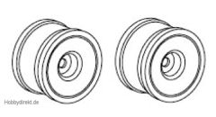 Felgen weiß Truggy 1:8 (Paar) Krick 648174