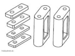 Befestigung stehendes Lenkservo (Satz) Krick 648183