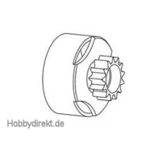 Kupplungsglocke 14 Zähne CNC Krick 648246