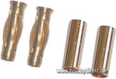 4mm Goldk.Stecker (2) + Buchse (10) Krick 67514