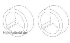 Reifeneinlage front 1:16 (2) Krick 850733