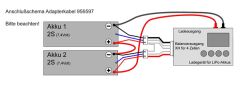 XH-XH Adapter 2x2P auf 4P Krick 956597