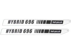 Rotorblätter CFK 696mm Hybrid Krick hp08B696-HY