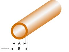 ASA Rohr transparent braun 2x3x330 mm (5) Krick rb427-53-3