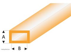 ASA Rechteck Rohr transparent orange 2x4x330 mm (5) Krick rb441-53-3